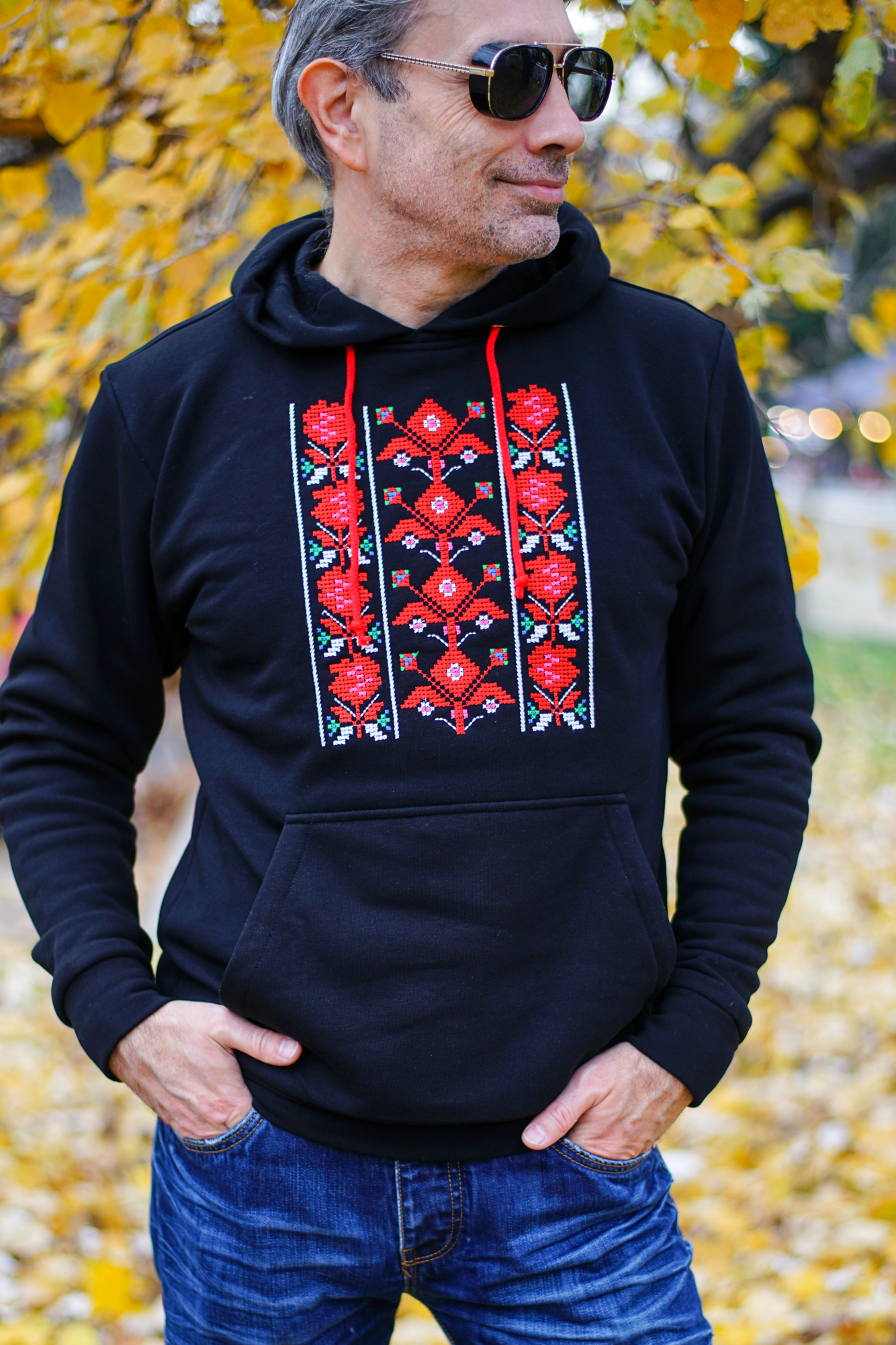 Мъжки черен суитшърт Капански - Image 8