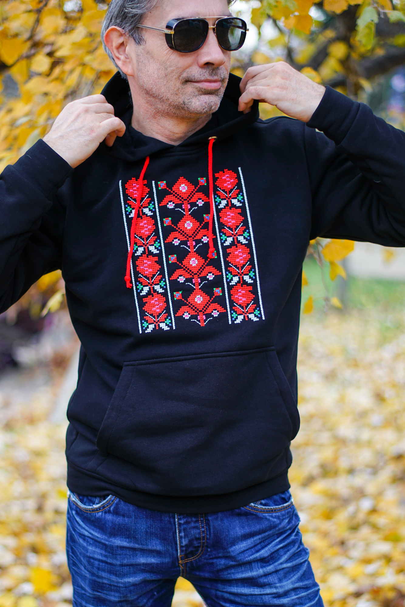 Мъжки черен суитшърт Капански - Image 5