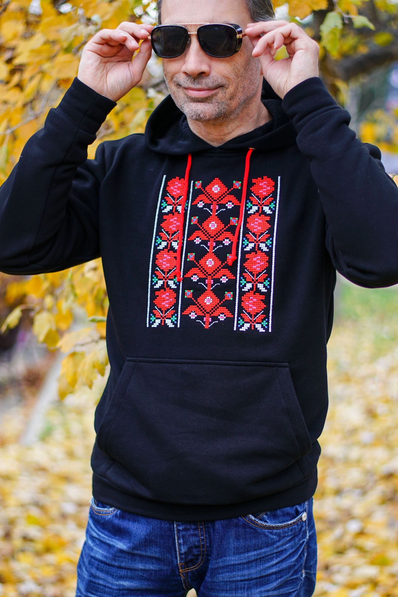 Мъжки черен суитшърт Капански - Image 4