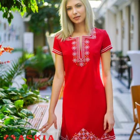 Дамска Рокля Модел 6 Червена